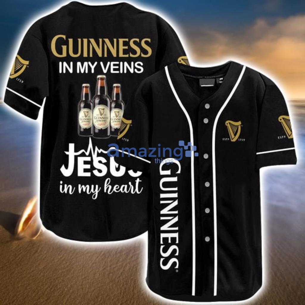 Guinness In My Veins Baseball Jersey Shirt Gift For Men And Women Product Photo 1 Guinness In My Veins Baseball Jersey Shirt Gift For Men And Women Product Photo 1