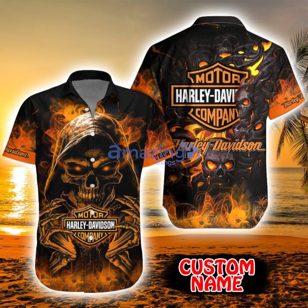 Dallas Cowboys Skull Harley Davidson Shirt - High-Quality Printed