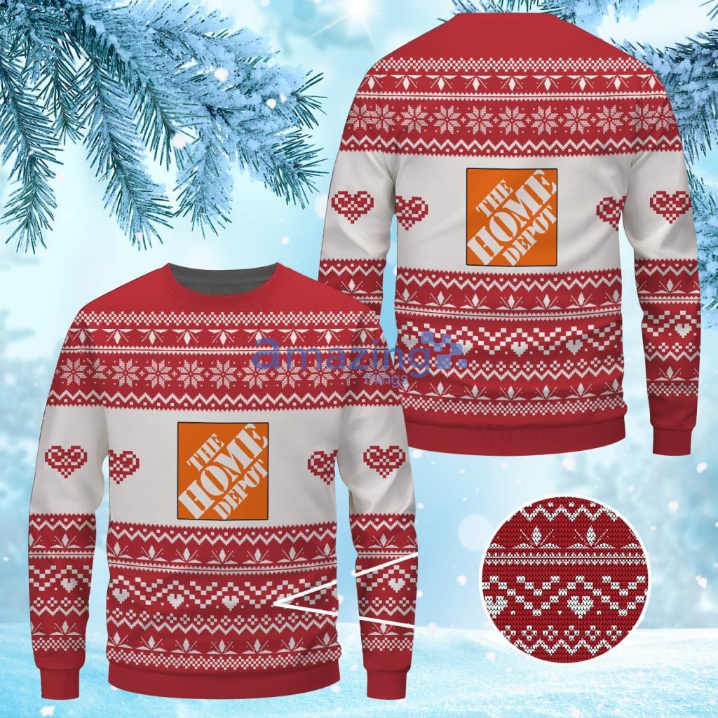 Home Depot Christmas Ugly Sweater 3D Gift For Men And Women Product Photo 1 Home Depot Christmas Ugly Sweater 3D Gift For Men And Women Product Photo 1