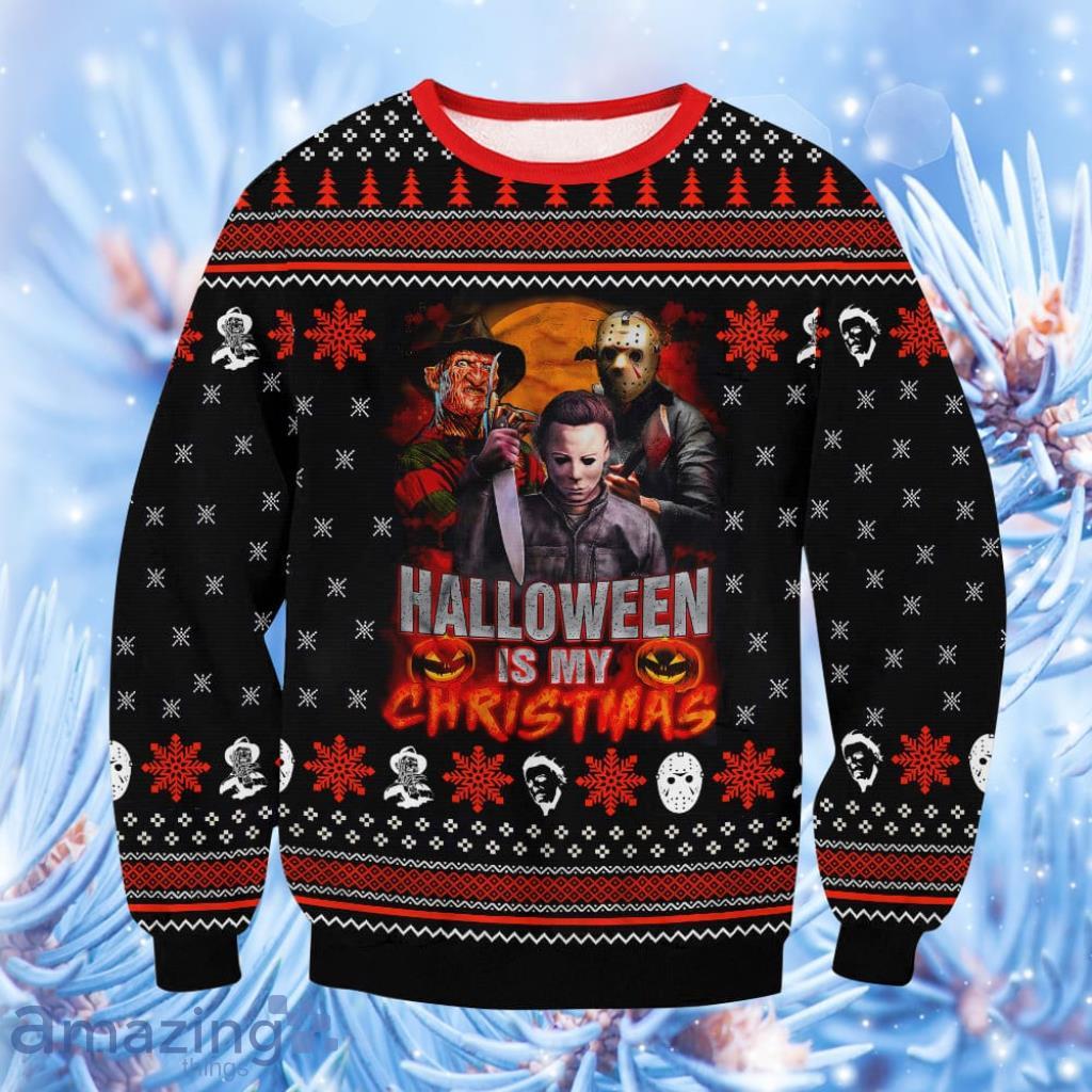 Horror Halloween Ugly Sweater 3D Gift For Men And Women Product Photo 1
