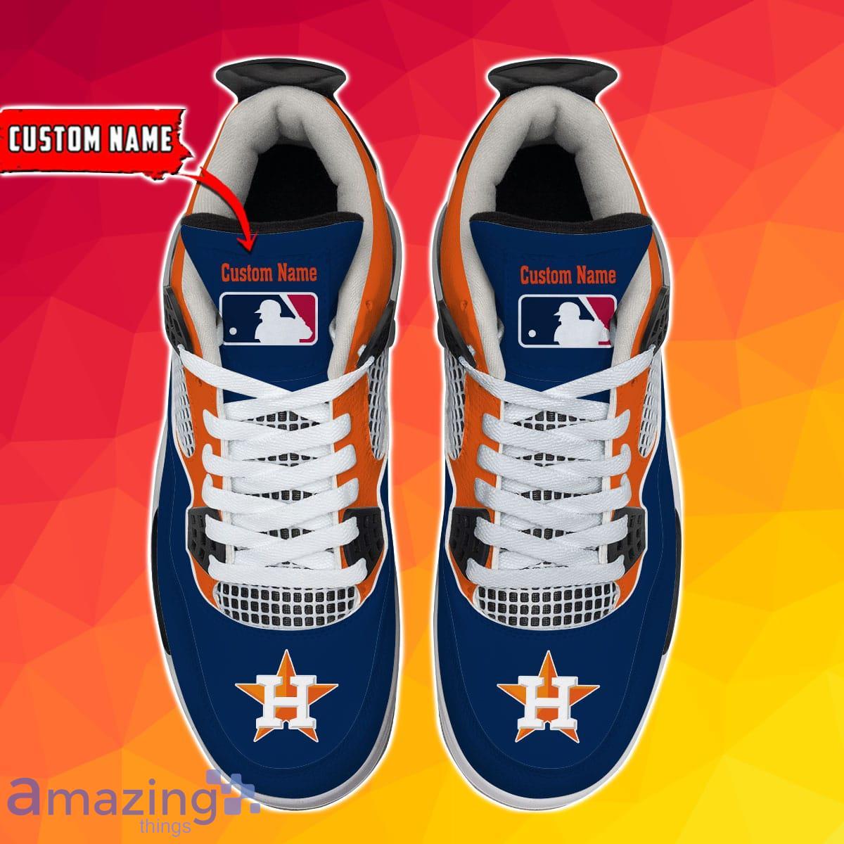 Houston Astros Personalized Air Jordan 4 Sneakers Best Gift For Men And Women Product Photo 2