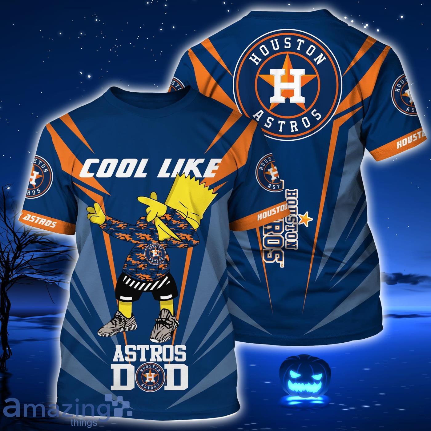 Houston Astros Sport Fans 3D T-Shirt Gift For Dad