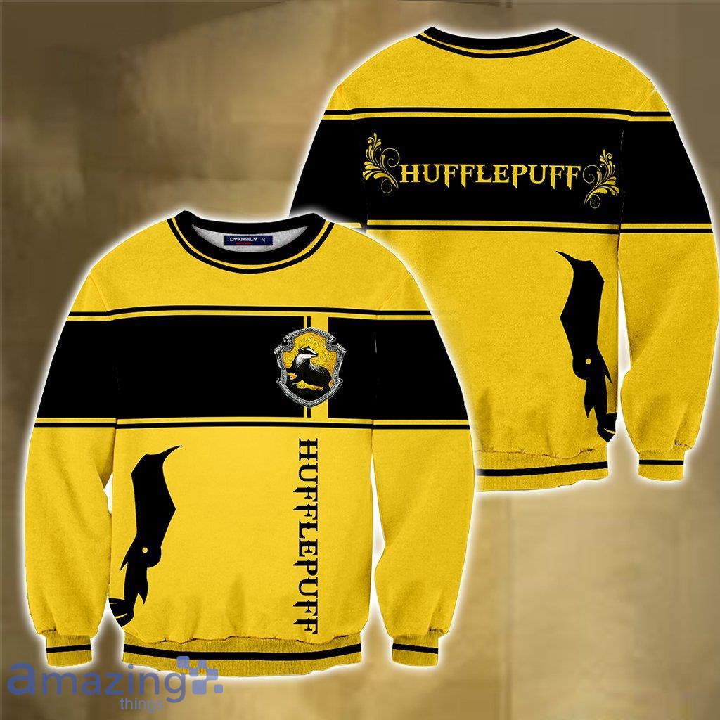 Hufflepuff Harry Potter Ugly Christmas Sweater 3D Product Photo 1