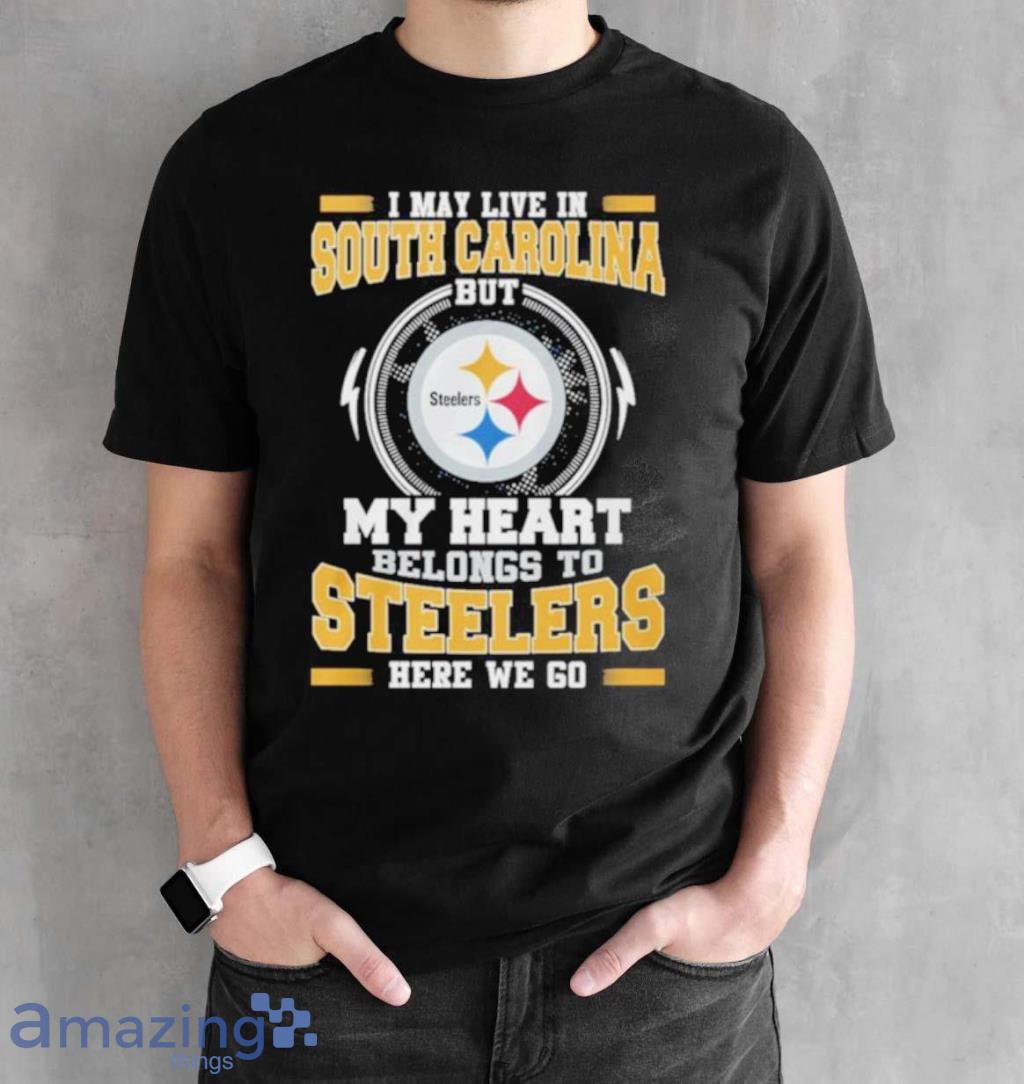 Pittsburgh Steelers Logo Heart Let's Go Steelers Shirt