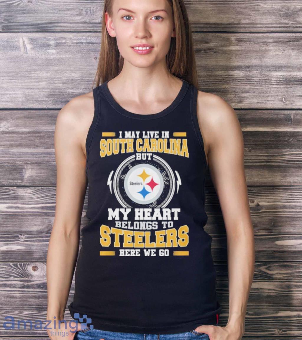 Pittsburgh Steelers Logo Heart Let's Go Steelers Shirt