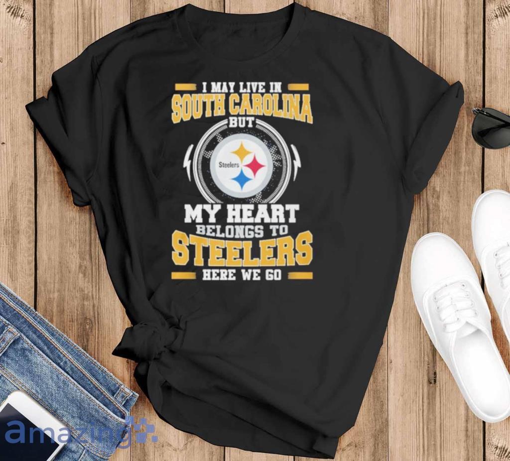 Pittsburgh Steelers Logo Heart Let's Go Steelers Shirt