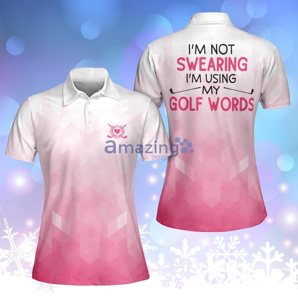 I'am Not Swearing Muticolor Short Sleeve Golf Polo Shirt image I'am Not Swearing Muticolor Short Sleeve Golf Polo Shirt Product Photo 1