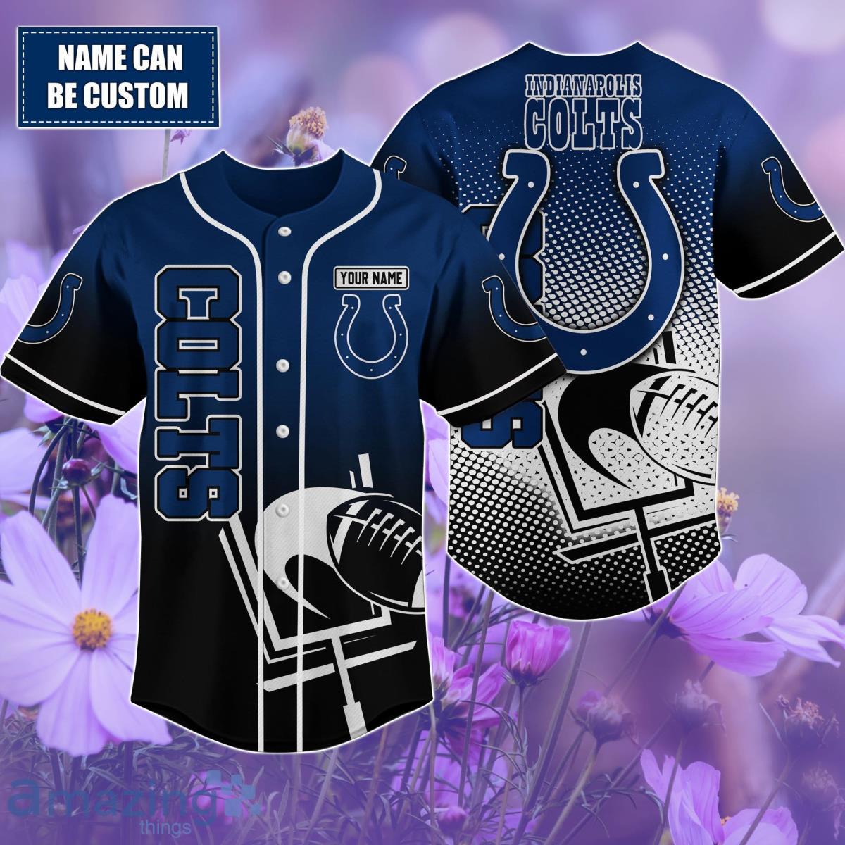 Indianapolis Colts Custom name Baseball Shirt Best Gift For Men And Women