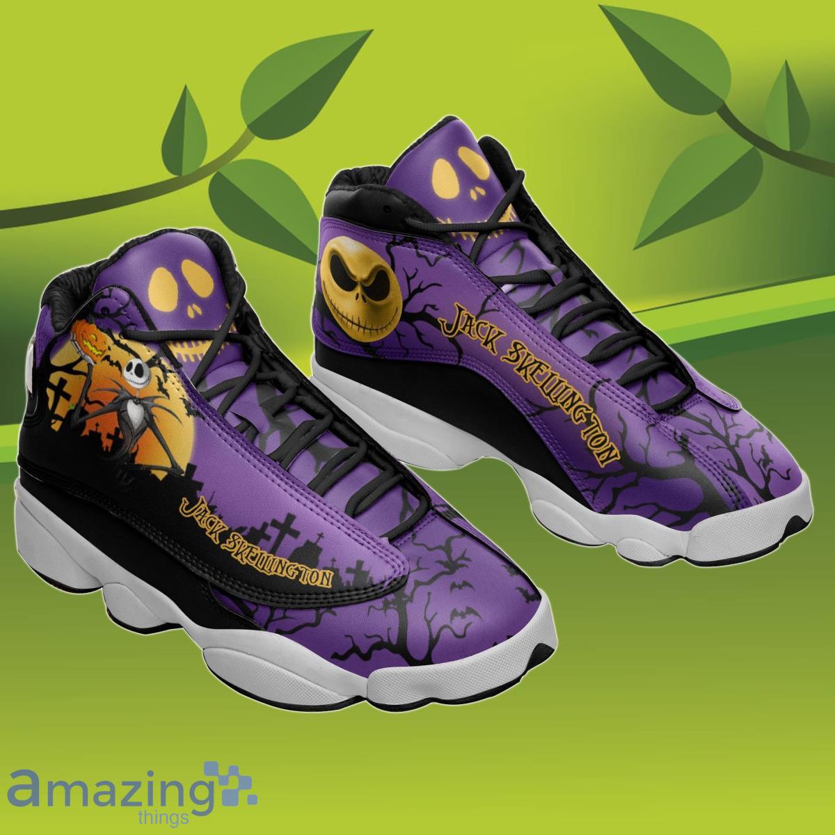 Jack Skellington Air Jordan 13 Sneakers Impressive Gift For Everyone image Jack Skellington Air Jordan 13 Sneakers Impressive Gift For Everyone Product Photo 2