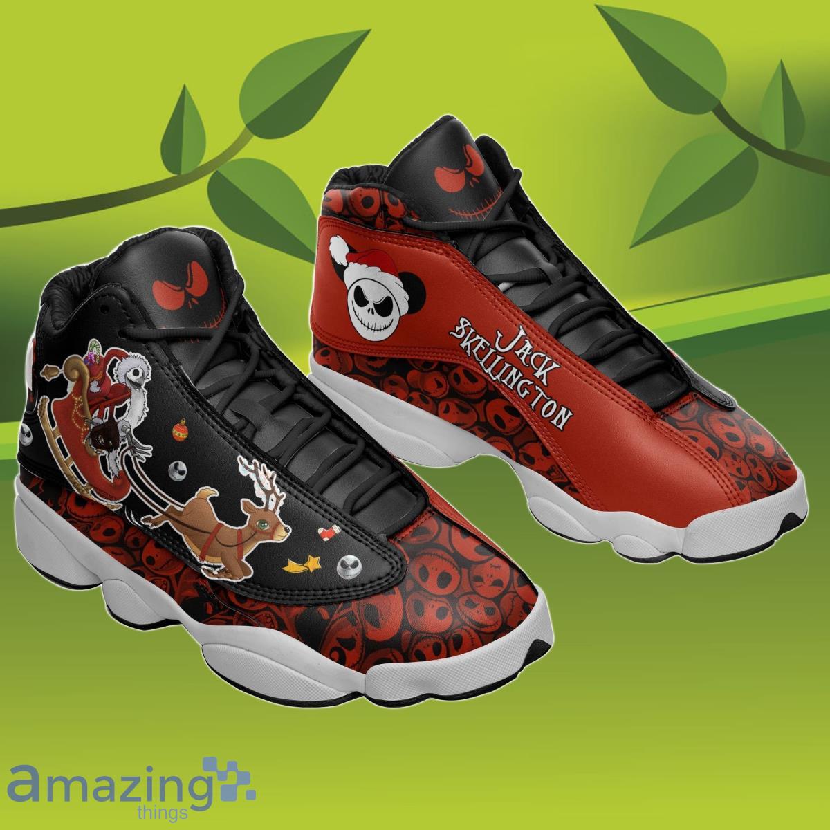 Jack Skellington Xmas Air Jordan 13 Sneakers Best Gift For Family Product Photo 1 Jack Skellington Xmas Air Jordan 13 Sneakers Best Gift For Family Product Photo 1