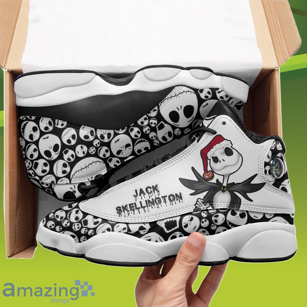 Jack Skellington Xmas Air Jordan 13 Sneakers Unique Gift For Family Product Photo 1 Jack Skellington Xmas Air Jordan 13 Sneakers Unique Gift For Family Product Photo 1