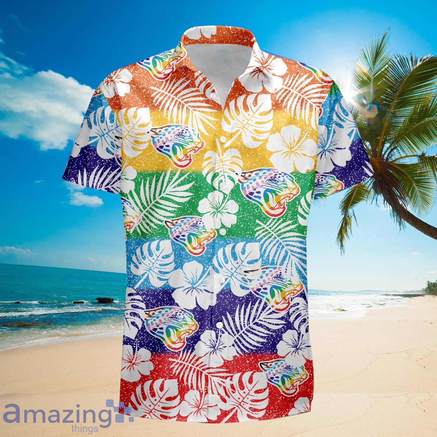 Nfl Jacksonville Jaguars Teal Flower Trendy Hawaiian Shirt V2 Aloha Shirt -  Trendy Aloha