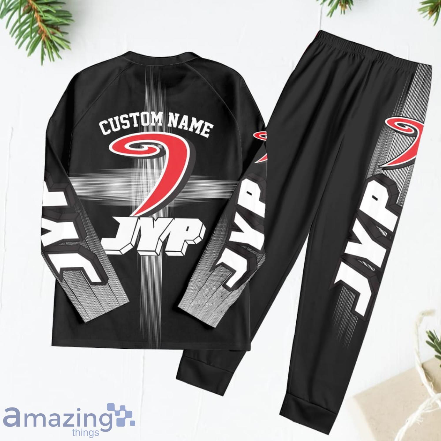JYP Jyvaskyla Cusom Name Pajamas Set Best Gift For Family image JYP Jyvaskyla Cusom Name Pajamas Set Best Gift For Family Product Photo 3