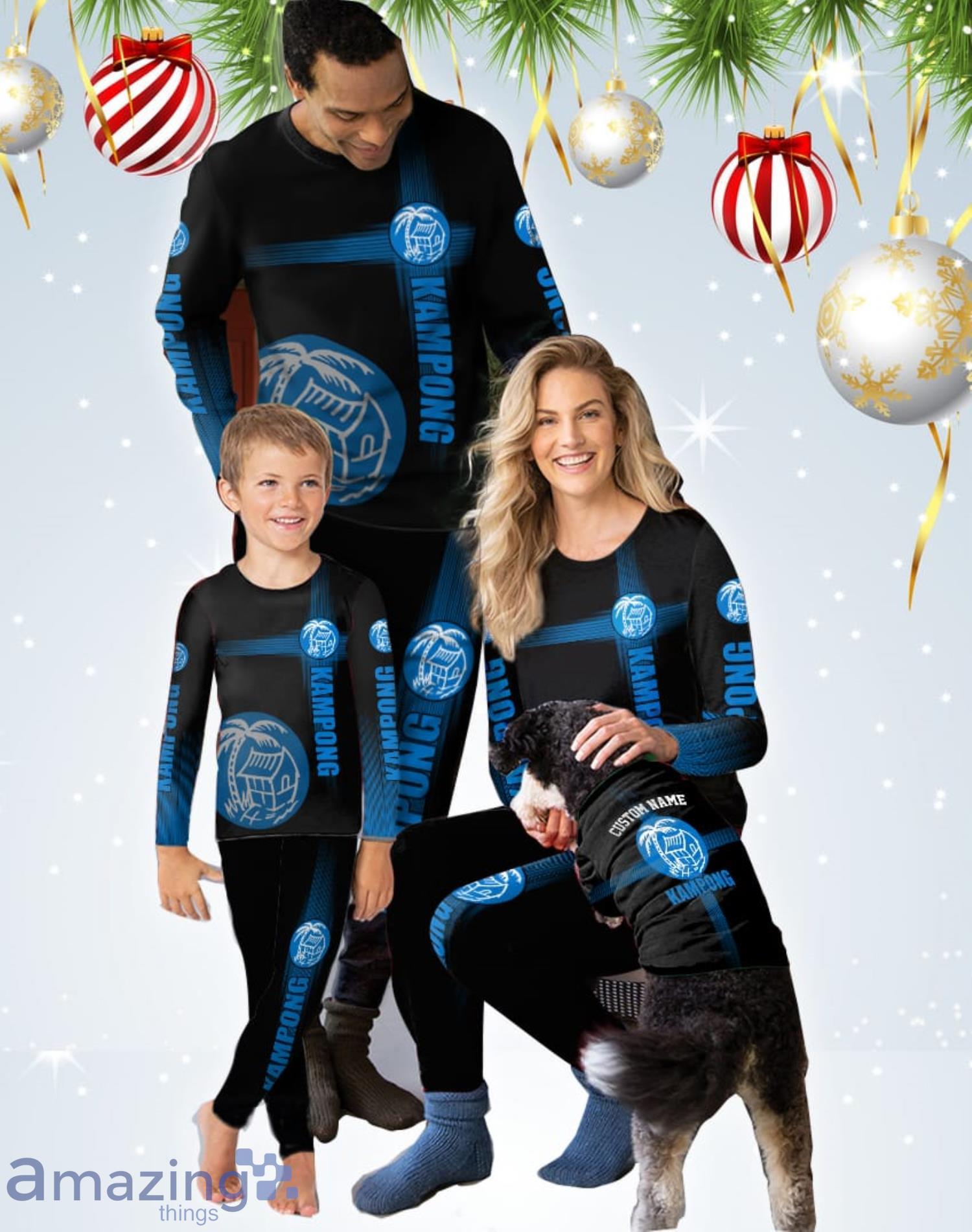 Kampong Cusom Name Pajamas Set Best Gift For Family image Kampong Cusom Name Pajamas Set Best Gift For Family Product Photo 2