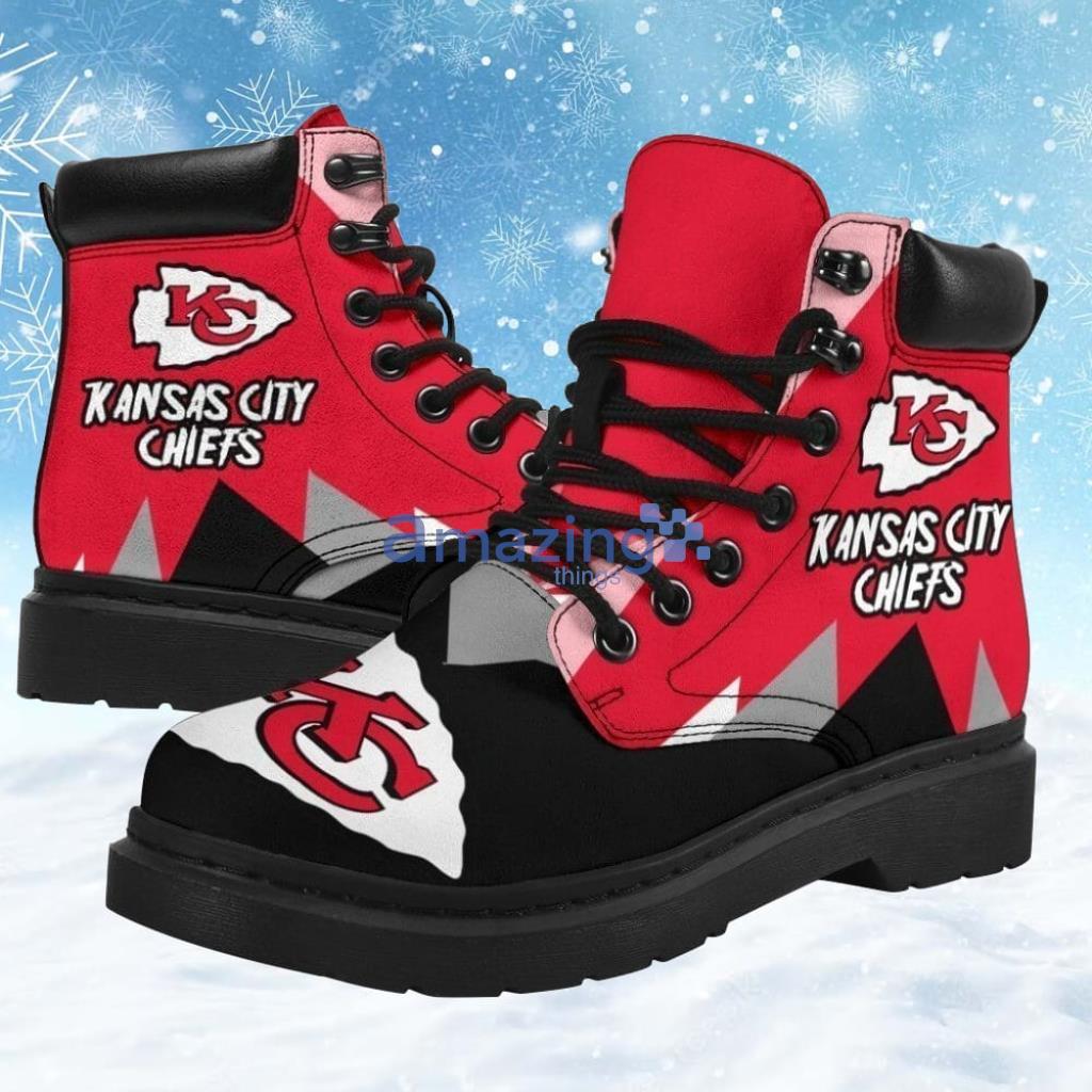 Kansas City Chiefs Casual Shoes Vegan Leather Boot Shoes Product Photo 1 Kansas City Chiefs Casual Shoes Vegan Leather Boot Shoes Product Photo 1