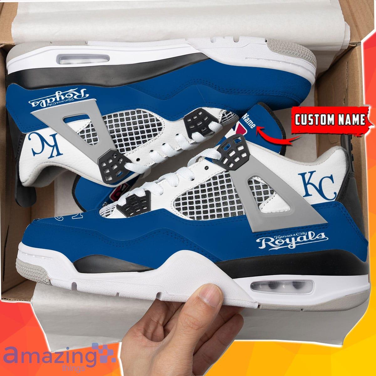 Kansas City Royals Personalized Air Jordan 4 Sneakers Best Gift For Men And Women Product Photo 1