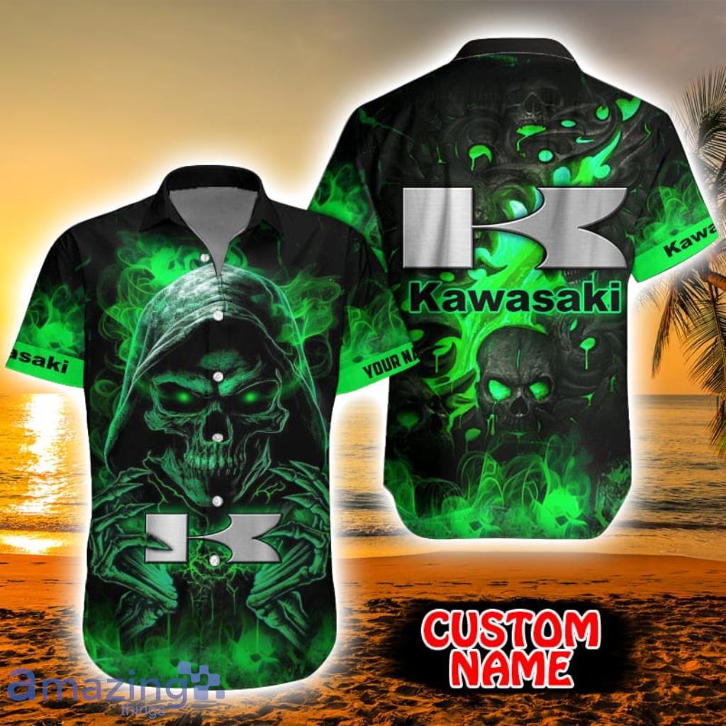Kawasaki Custom Name Tropical Aloha Hawaiian Shirt Gift For Men And Women Product Photo 1