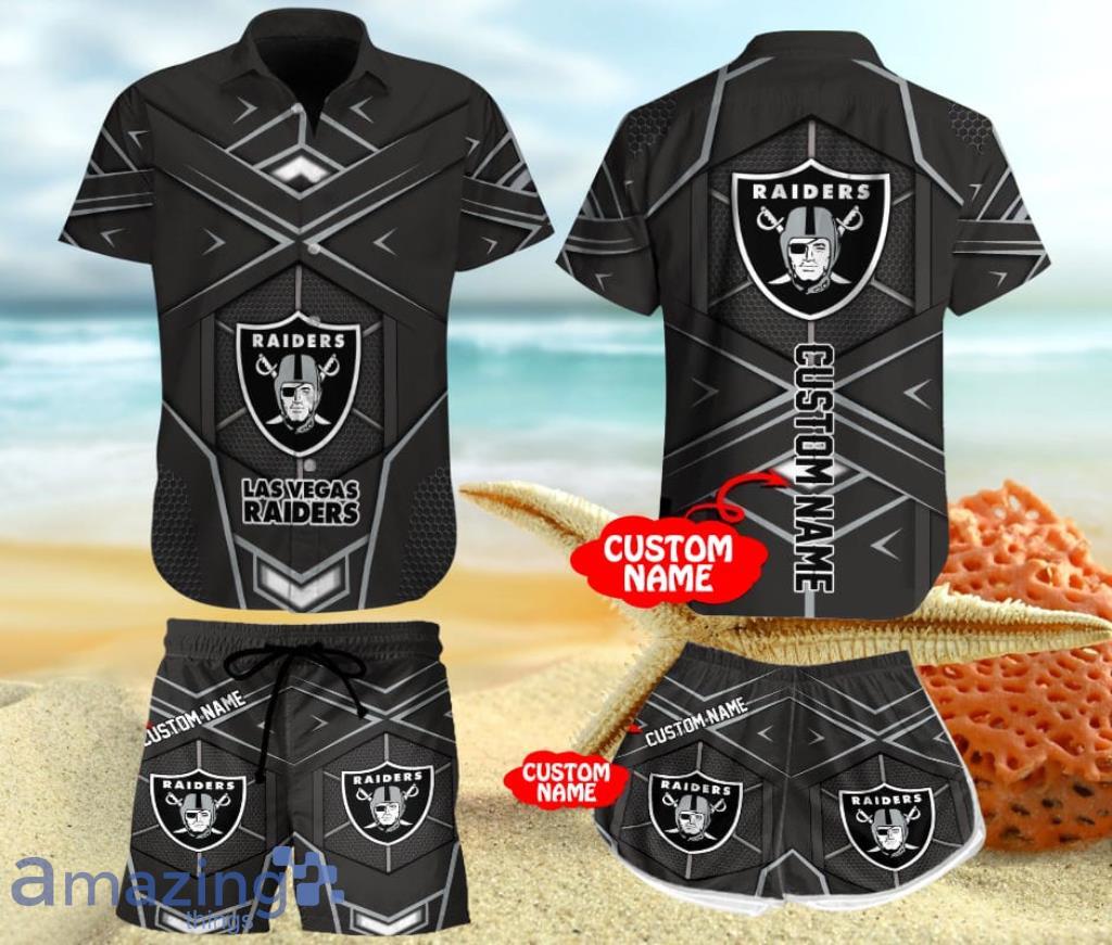 Las Vegas Raiders NFL Football 3D Hawaiian Shirt And Shorts For