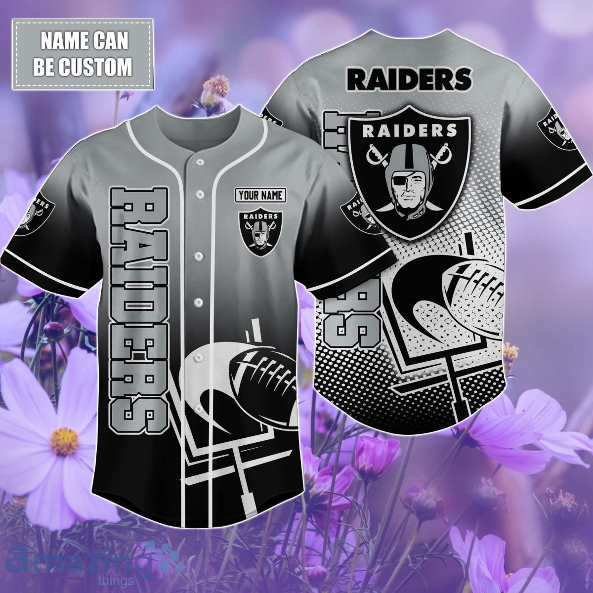 Las Vegas Raiders Custom name Baseball Shirt Best Gift For Men And Women