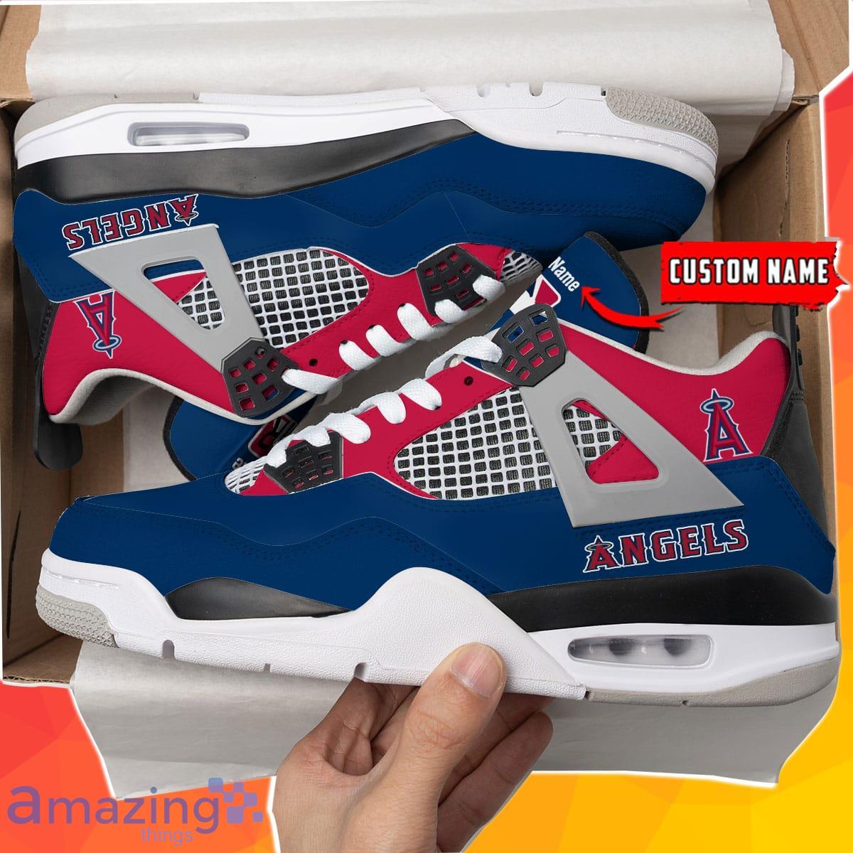 Los Angeles Angels Personalized Air Jordan 4 Sneakers Best Gift For Men And Women Product Photo 1