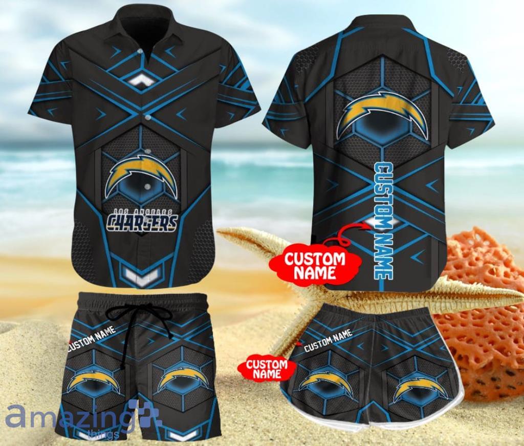 Los Angeles Chargers 3D Personalized Hawaii Shirt And Shorts Gift For Men  And Women