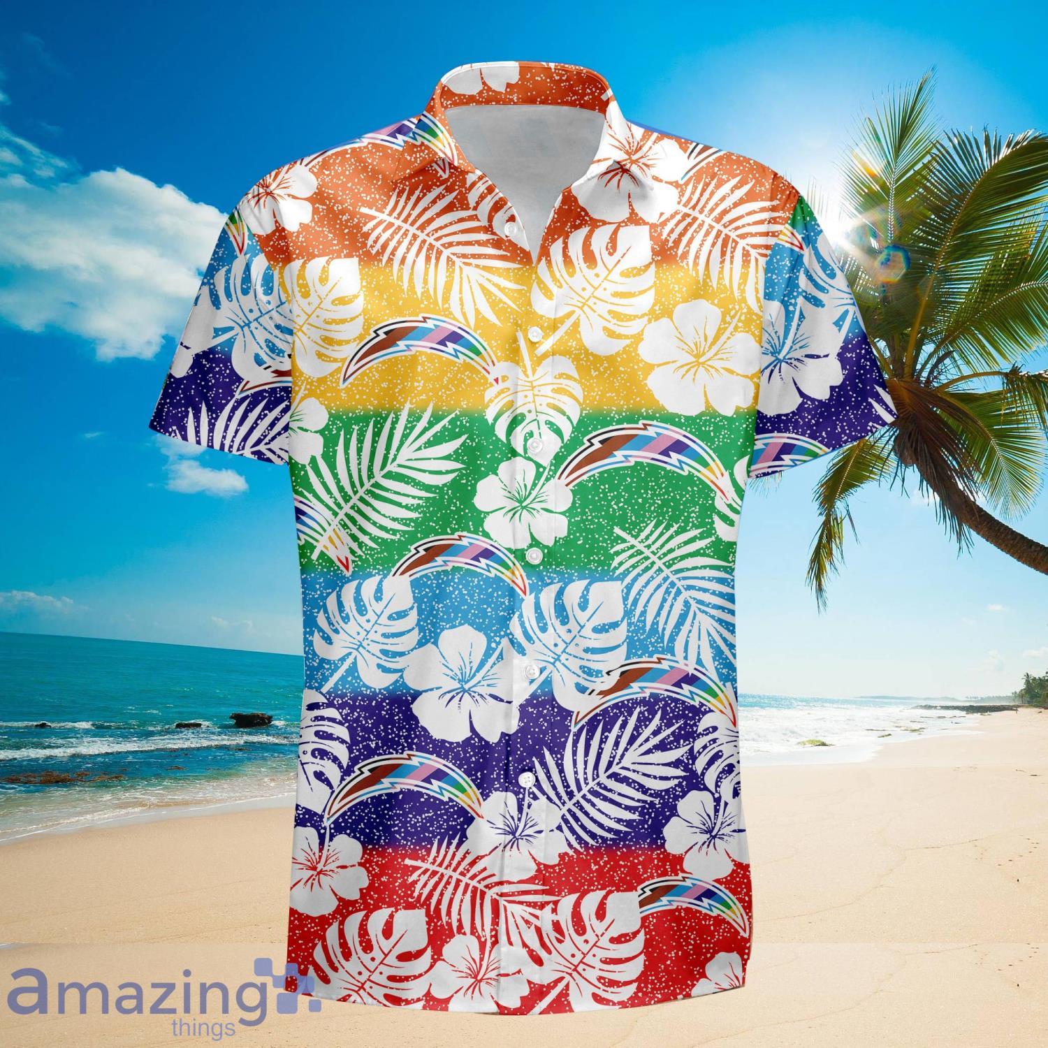 Los Angeles Chargers NFL Hawaiian Shirt Custom Vacation Aloha