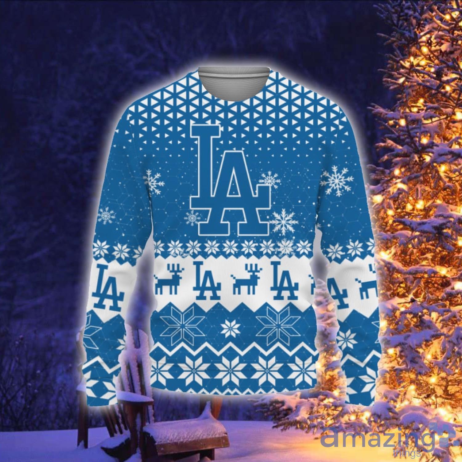 Los Angeles Dodgers Sports Football American Vintage Christmas Pattern Ugly  Christmas Sweater