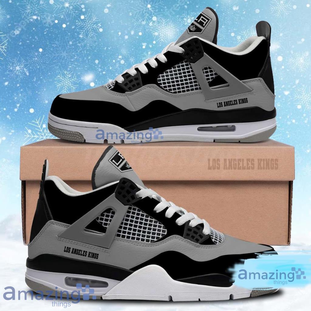 Los Angeles Kings Shoes NHL Air Jordan 4 Shoes Gifts For Men And Women Product Photo 1