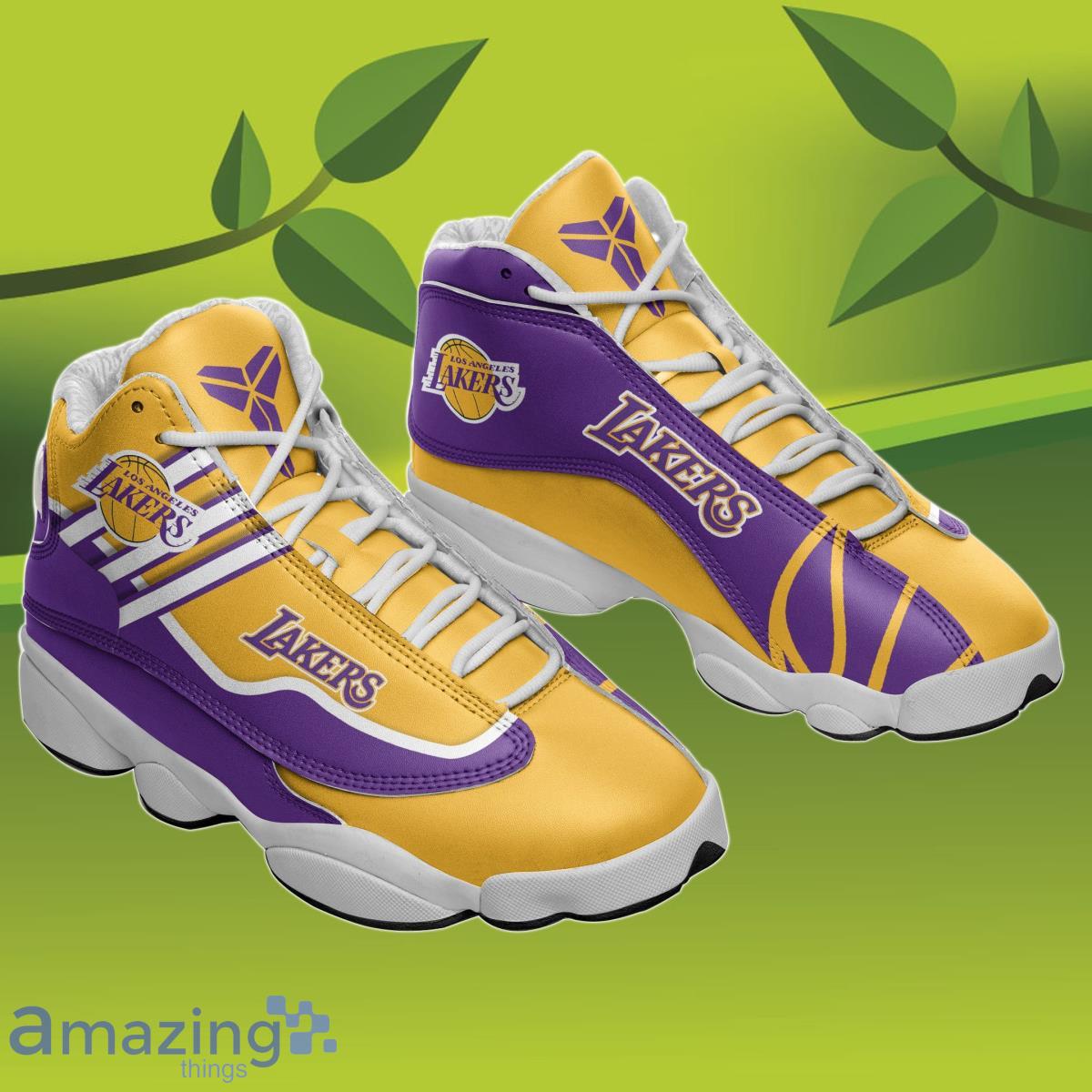 Shoes Lakers Jordan 13 Custom Name Shoes