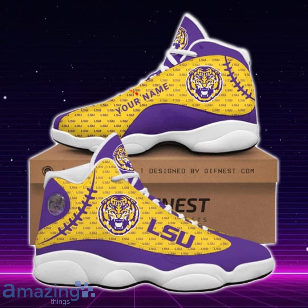 LSU Tigers Air Jordan 4 Shoes Sneaker Custom Name For Men And Women