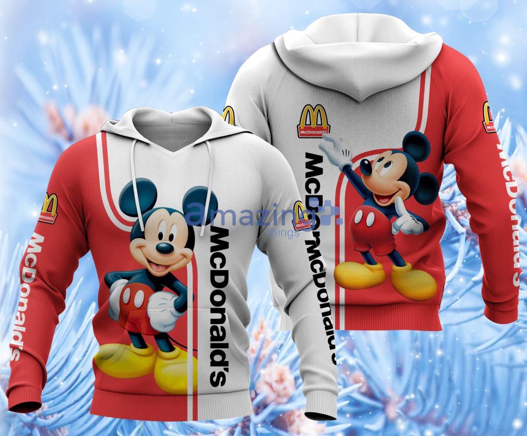 Mcdonald's Mickey Mouse Hoodie 3D Gift For Men And Women image Mcdonald's Mickey Mouse Hoodie 3D Gift For Men And Women Product Photo 1