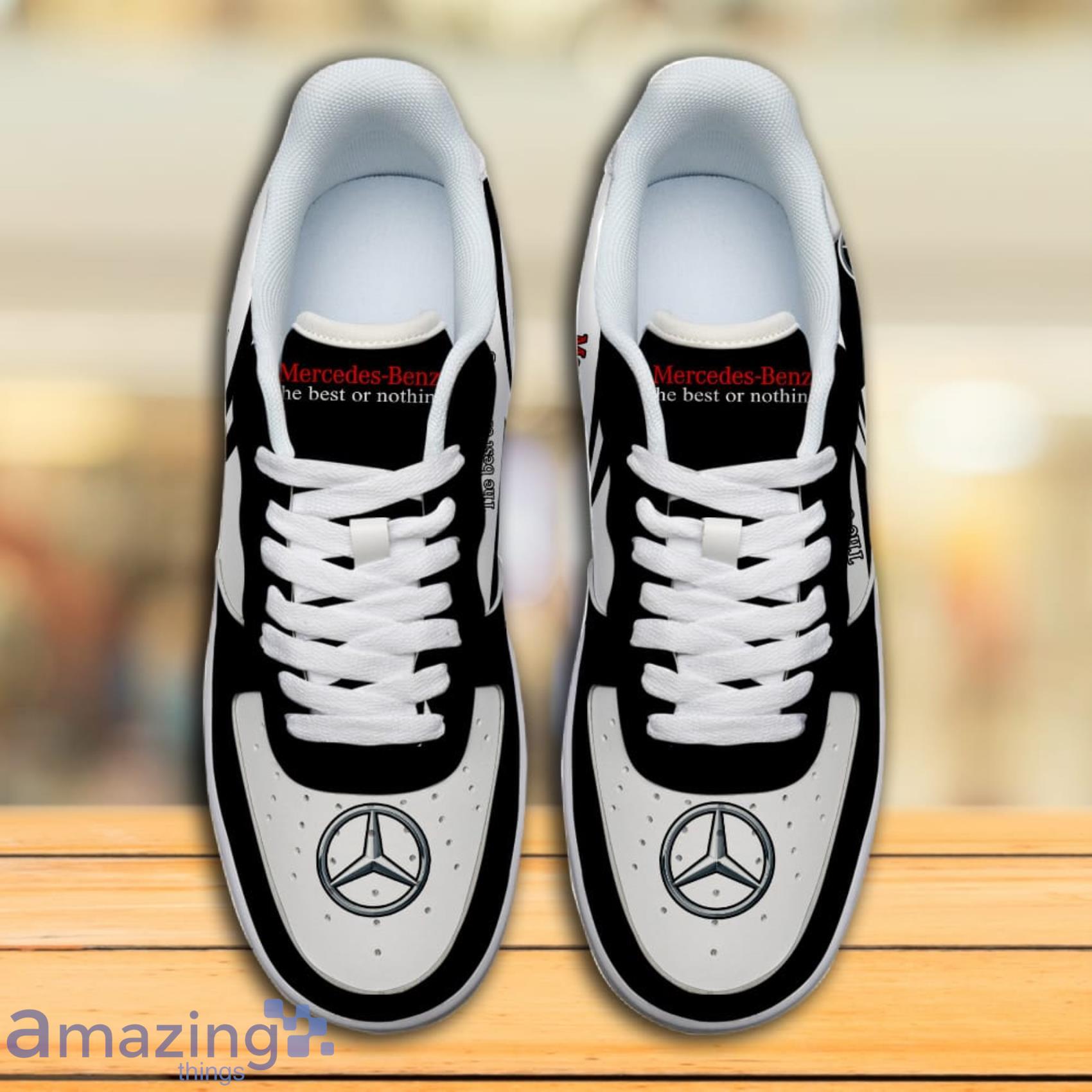 Mercedes Benz Custom Name Any Logo Gift For Fans Air Force Shoes For Men Women image Mercedes Benz Custom Name Any Logo Gift For Fans Air Force Shoes For Men Women Product Photo 3