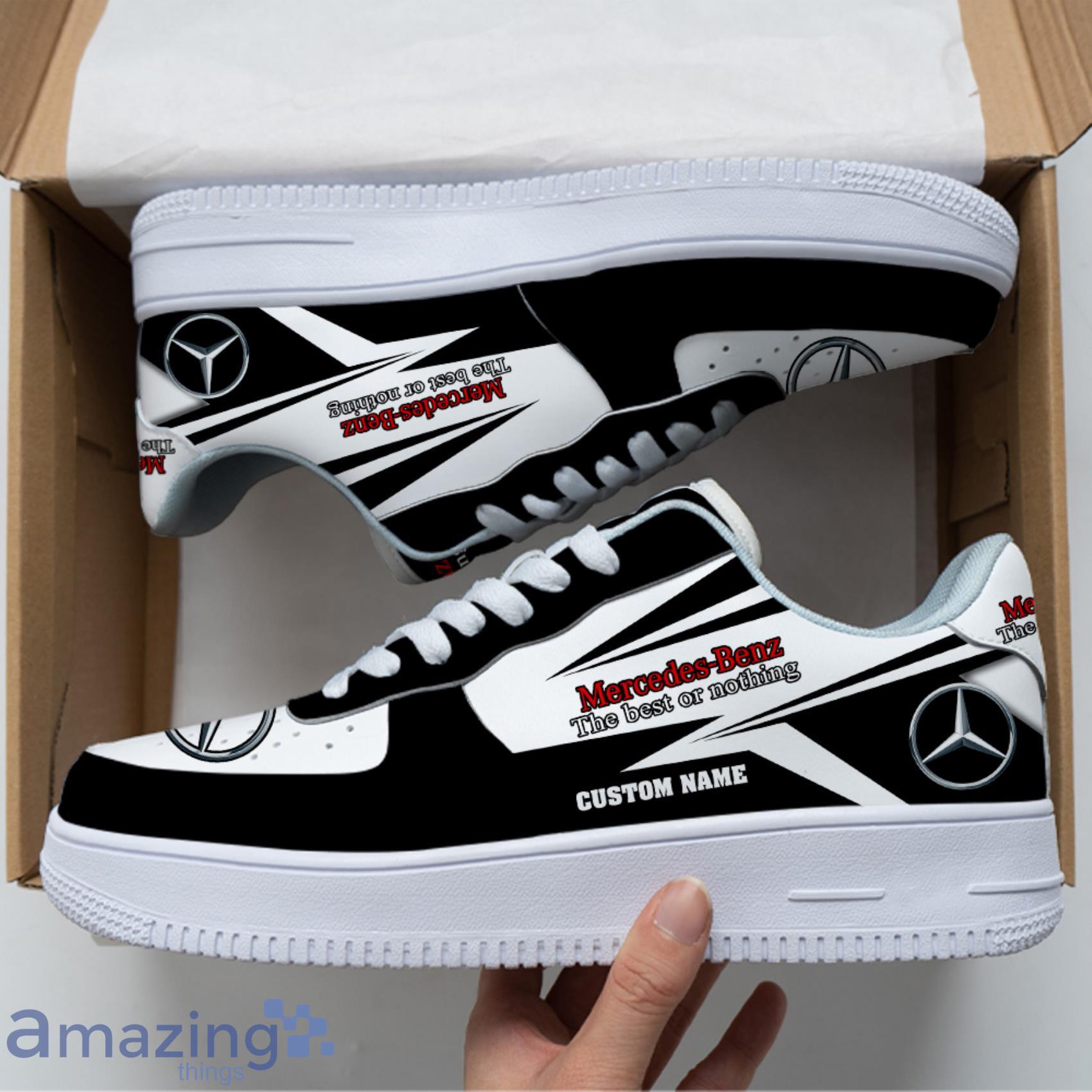Mercedes Benz Custom Name Any Logo Gift For Fans Air Force Shoes For Men Women image Mercedes Benz Custom Name Any Logo Gift For Fans Air Force Shoes For Men Women Product Photo 5