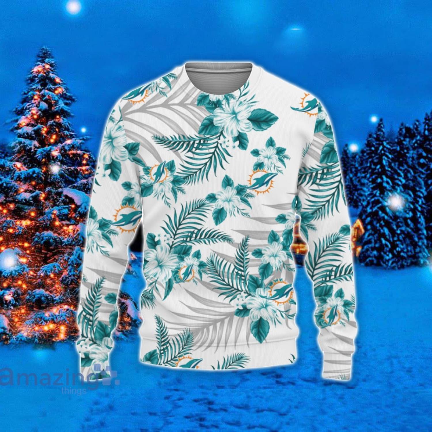 Miami Dolphins Fans Ugly Christmas Sweaters