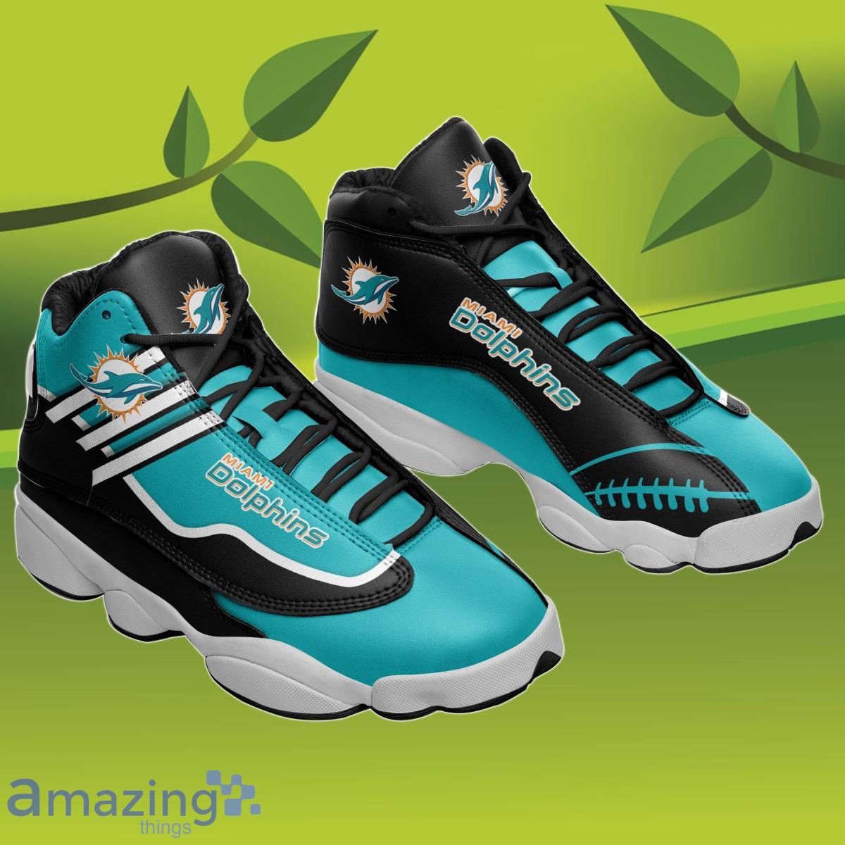 Miami Dolphins Air Jordan 13 Sneakers Shoes Custom Name Personalized Gifts