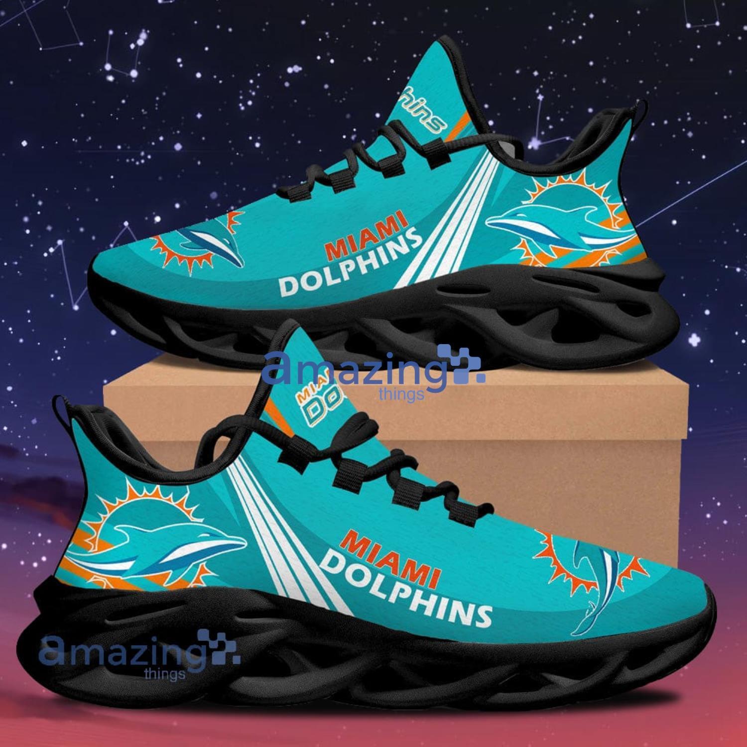 Miami Dolphins New Trend Max Soul Shoes Running Sneakers Product Photo 1