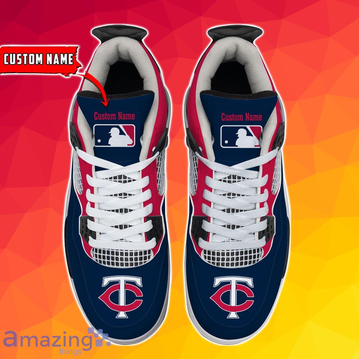 Minnesota Twins Personalized Air Jordan 4 Sneakers Best Gift For Men And Women Product Photo 2