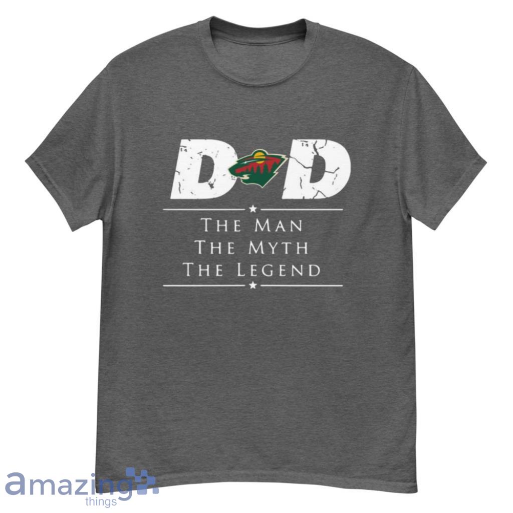 Minnesota Wild NHL Ice Hockey Dad The Man The Myth The Legend T Shirt Product Photo 1