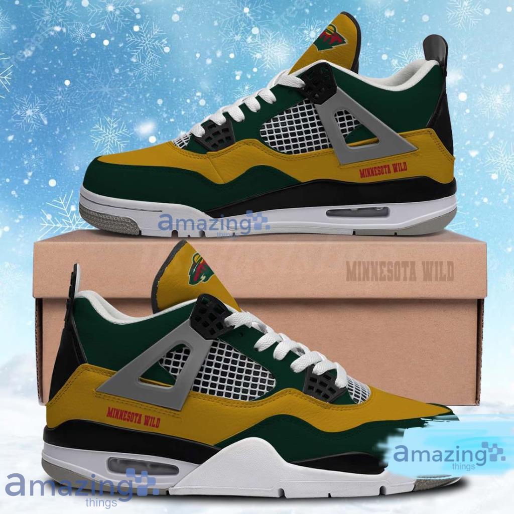 Minnesota Wild Shoes NHL Air Jordan 4 Shoes Gifts For Men And Women Product Photo 1