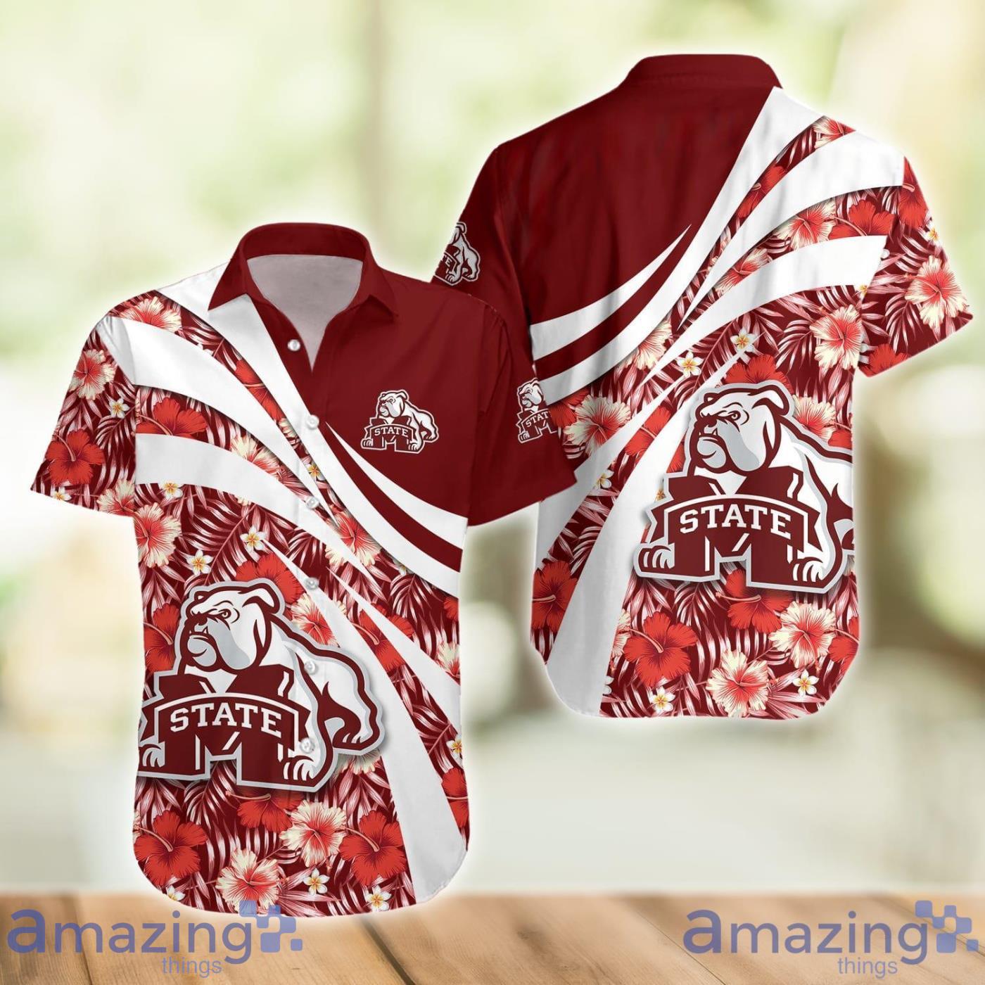 NCAA Mississippi State Bulldogs Flower Custom Hawaiian Shirt