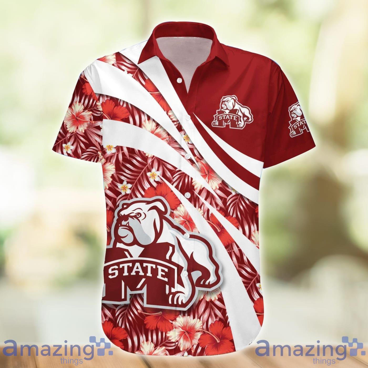 NCAA Mississippi State Bulldogs Flower Custom Hawaiian Shirt