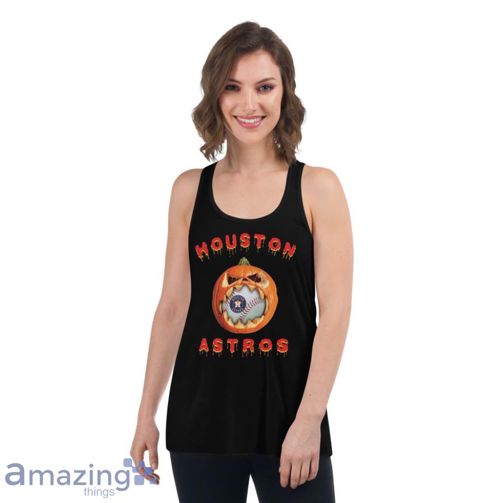 MLB Houston Astros Halloween Pumpkin Baseball Sports Youth T-Shirt