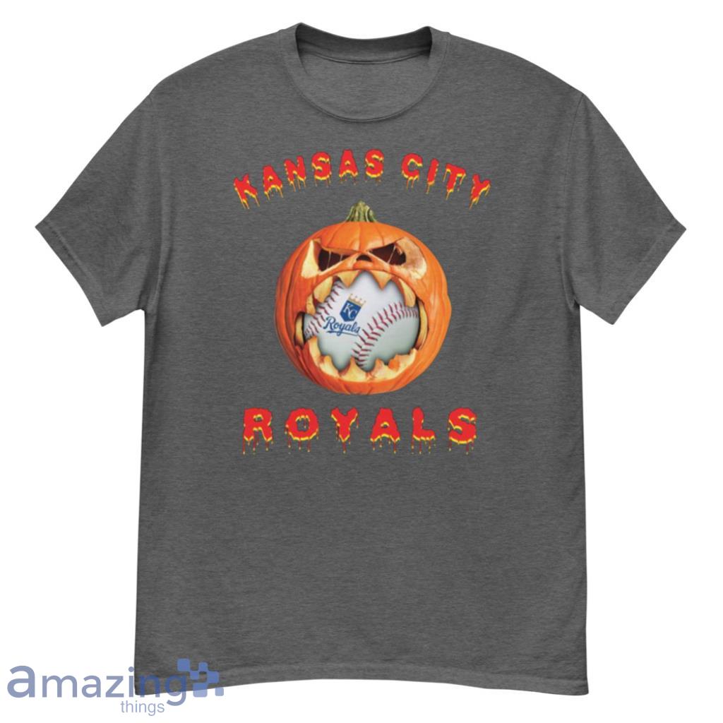MLB Kansas City Royals Halloween Pumpkin Baseball Sports T Shirt