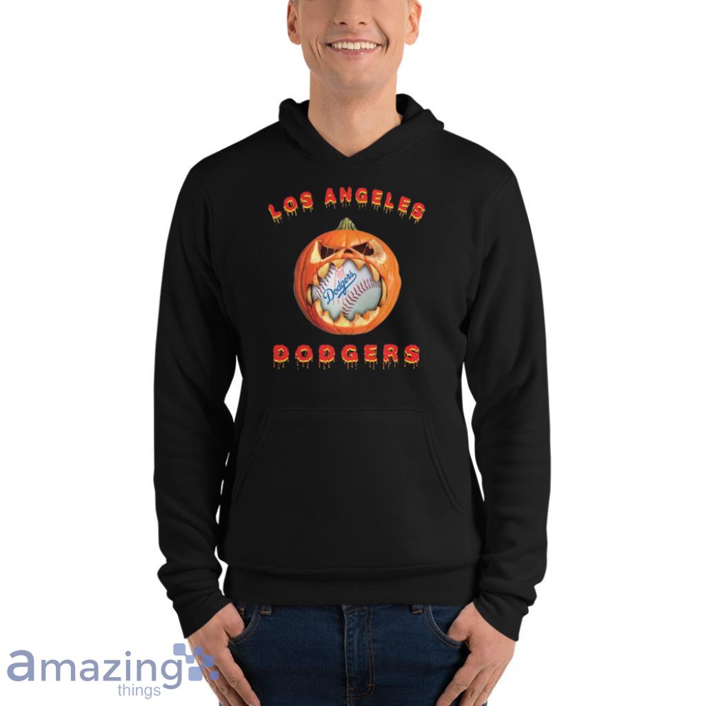 MLB Los Angeles Dodgers Halloween Pumpkin Baseball Sports T Shirt