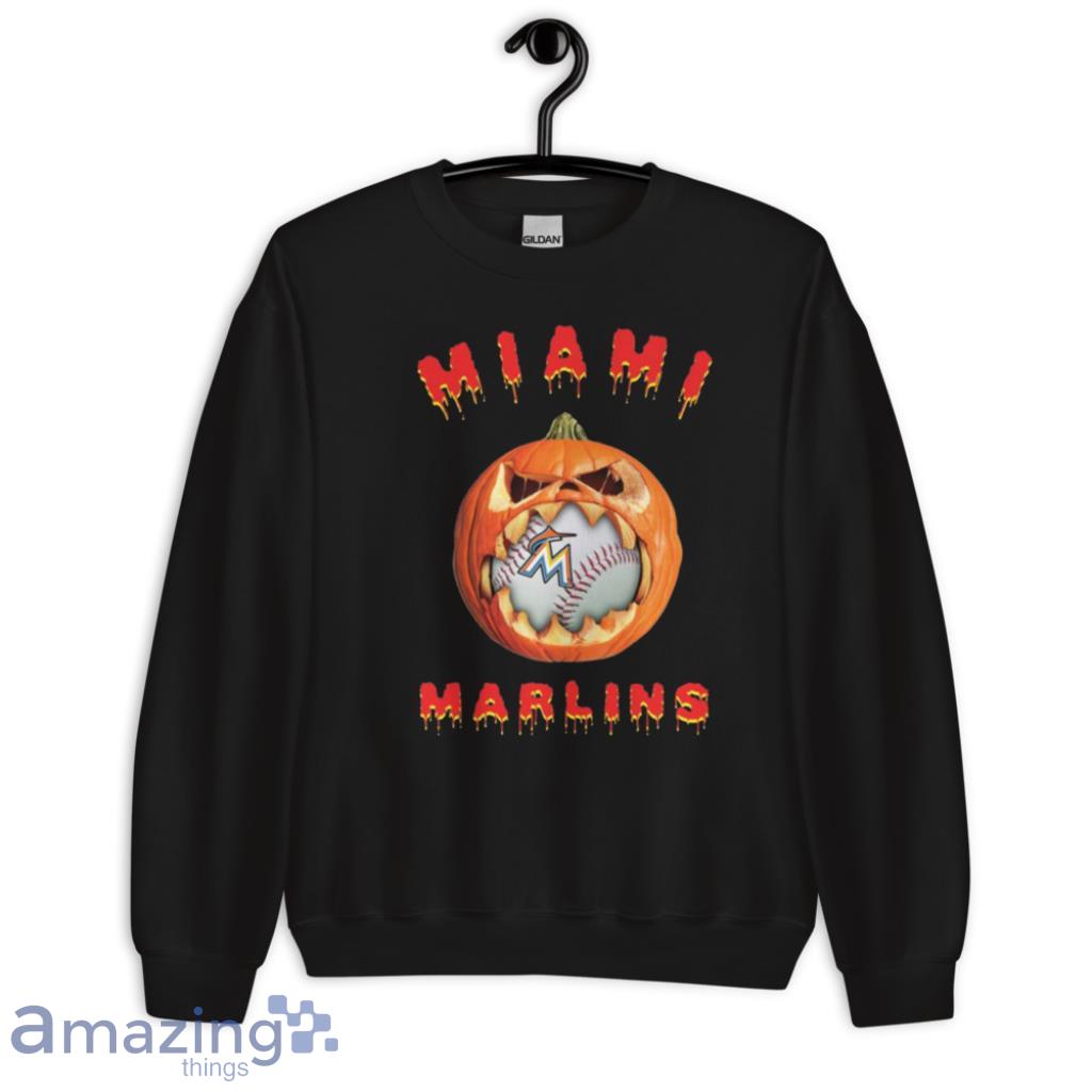 Miami Marlins Shark 3/4 Black Sleeve Raglan 6M