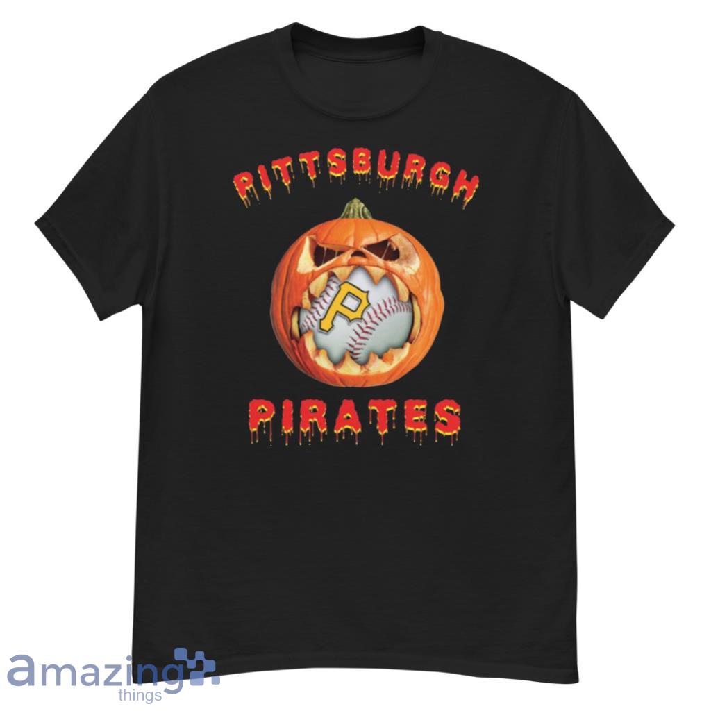 MLB Pittsburgh Pirates Halloween Pumpkin Baseball Sports T Shirt