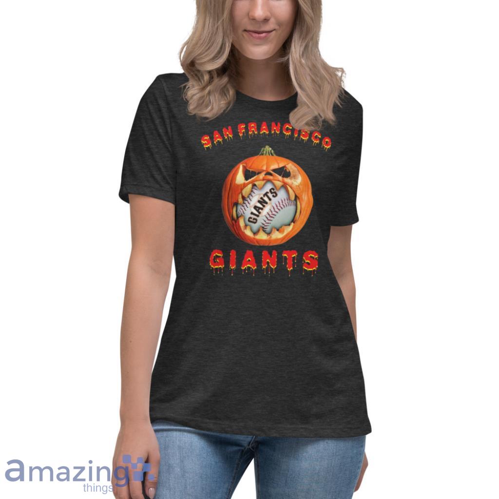 MLB San Francisco Giants Halloween Pumpkin Baseball Sports T Shirt