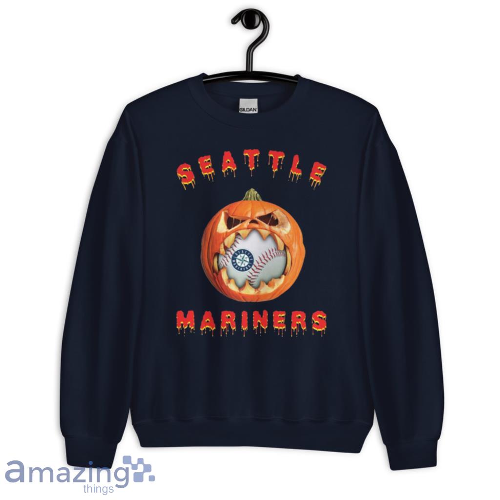 MLB Seattle Mariners Halloween Pumpkin Baseball Sports T Shirt