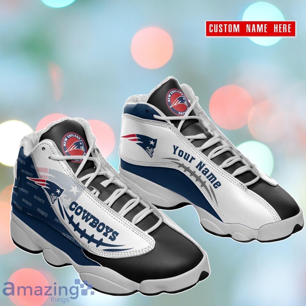 New England Patriots Air Jordan 13 Sneakers Shoes Custom Name Personalized  Gifts