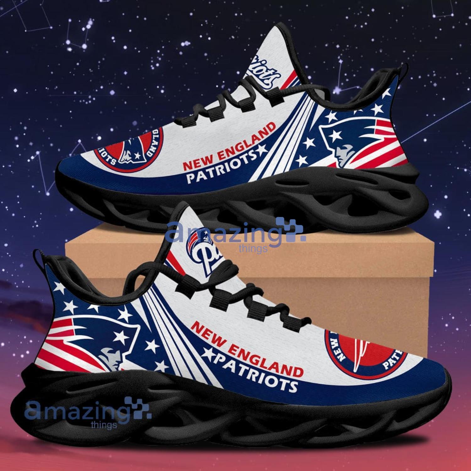 New England Patriots New Trend Max Soul Shoes Running Sneakers Product Photo 1